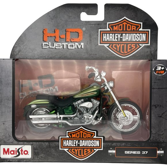 Maisto Other - 2004 Harley-Davidson FXSTDSE CVO Green Series 37 Maisto Motorcycle 1:18